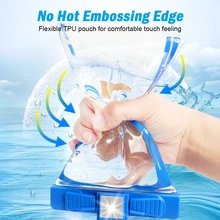 2 шт 6,3 дюймов Водонепроницаемый чехол для телефона Подводные сумки для плавания портативный чехол для телефона Встроенный аварийный свисток