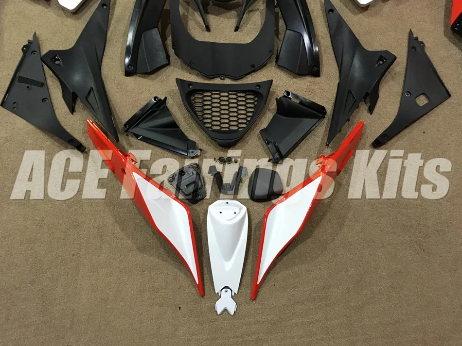 Полный комплект обтекателя мотоцикла подходит для Aprilia RSV4 1000 2010 2011 2012 2013 АБС-пластик красное серебро Горячая