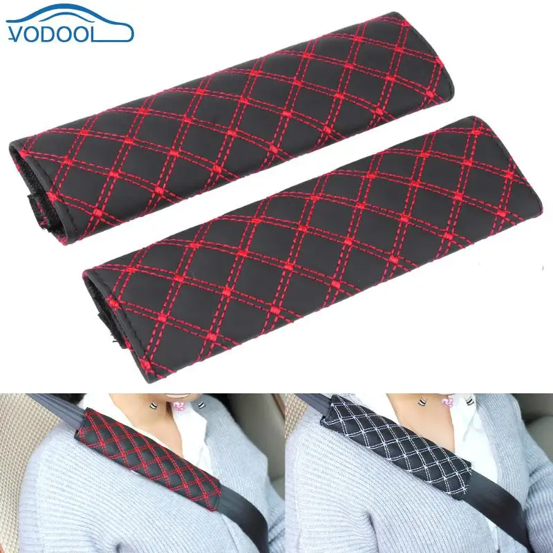 2pcs Car Seat Belt Cover Shoulder Pads Automobile Covers Cushion Voiture Racing Safety Belt
