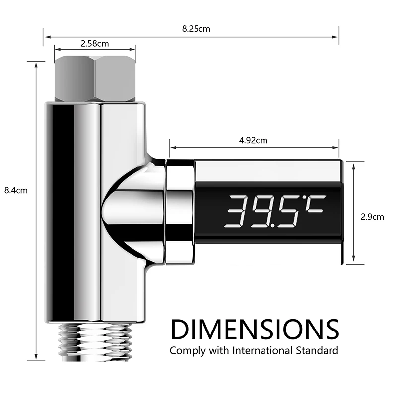 faucet LED Display Water Faucet Shower With Smart Thermometer SelfGenerating Electricity Water Temperature Monitor For Baby Care