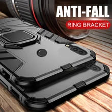 Чехол-броня для huawei honor 10 lite с магнитным кольцом, противоударный мягкий чехол-бампер для телефона huawei honor 10 lite