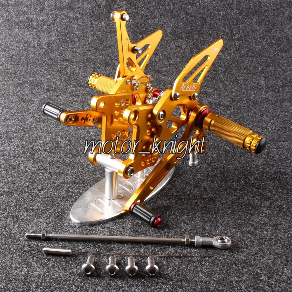 

New Rearset Rear set Foot pegs For Speed Triple 1050 2005-2014 Gold