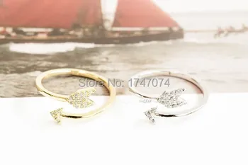 

2016 Wholesale new fashion arrows Ring boult jewelry gold /silver colour ring for women free shipping 20pcs/Lot