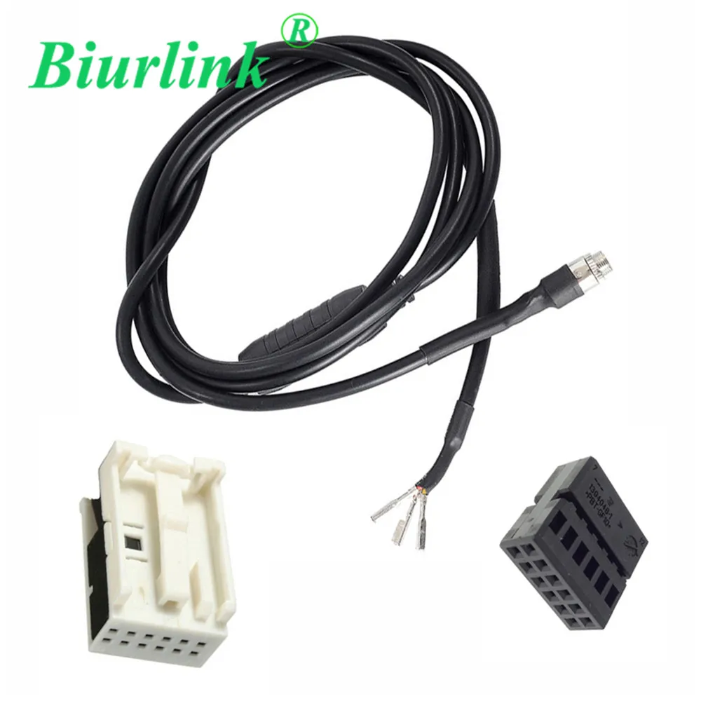 Biurlink 12Pin аудио AUX разъем + кабель DIY адаптер для BMW E60 E63 5 6 серии 550i 520d 525d 530xd 535d |