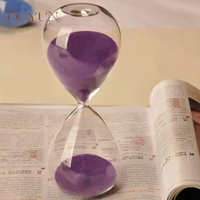 OUYUN 10 минут час стекло счетчик отсчет времени вниз таймер креативный подарок день рождения сюрпризы стеклянная трубка и песок час стекло часы