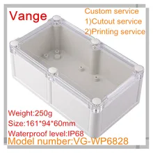 1 шт./лот формы вводят экструзии водонепроницаемый корпус IP68 ABS пластик распределительной коробки, футляр diy 161*94*60 мм для Wi-Fi ретранслятор