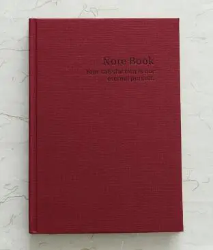 A5 A4 супер толстую тетрадь hard cover винтаж минималистский канцелярские блокнот note book office повестки дня журнал дневник планировщик ежедневник личный дневни канцтовары школьные принадлежности - Цвет: Red