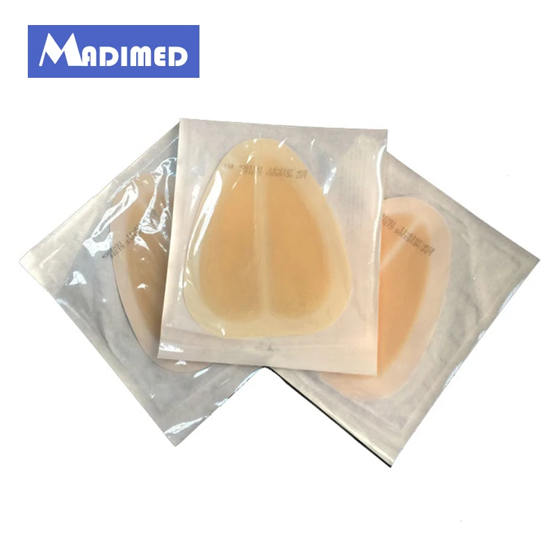 

MADIMED 10pcs/box 15X18cm medical adhesive hydrocolloid border dressing for sacrococcygeal wound care pressure sores bedsores