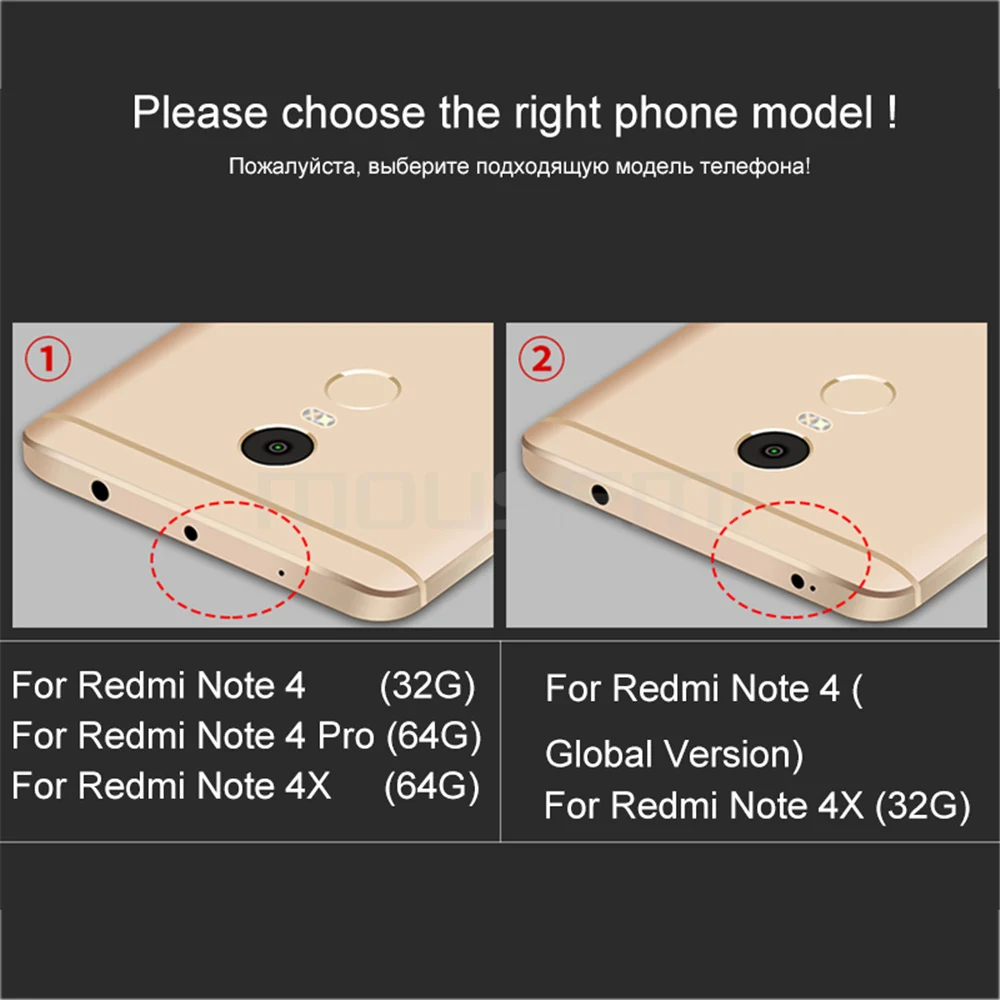 MOUSEMI Screen Protector 4x For Xiaomi Redmi Glass Protective Film 9H Full Cover Tempered Glass For Xiaomi Redmi 4x Note 4 Pro (3)