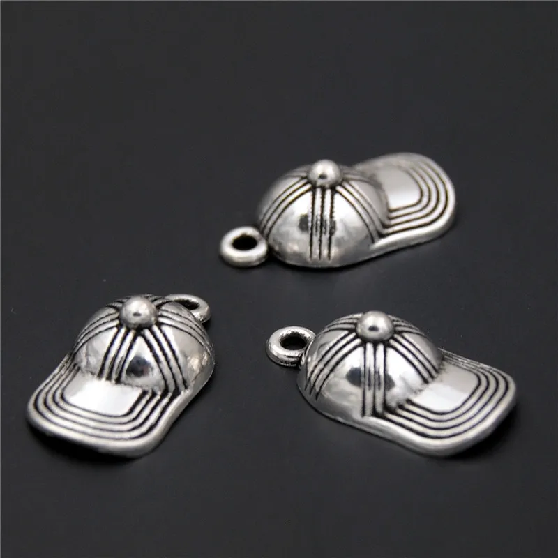 

10pcs Trendy Alloy Hat BaseBall Cap 3D Charms Hat Pendant For DIY Jewelry Making Necklace Accessories A2345