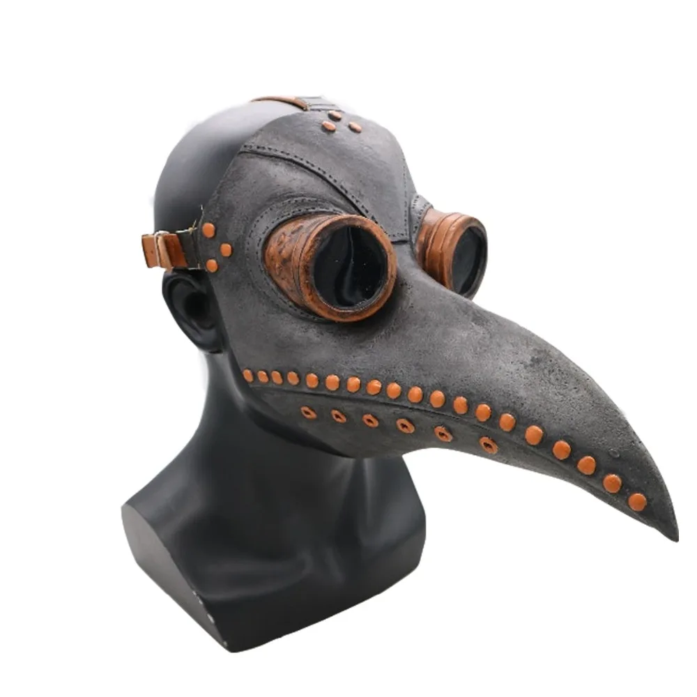 Латекс стимпанк чума доктор Косплей Маска птица клюв маски длинный нос Хэллоуин вечерние события мяч костюм реквизит