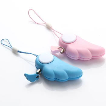 

High Quality Angel Wings Woman Anti Wolf For Self-defense Electronic Alarm Mobile Phone Bag Lady Lovely Pendant