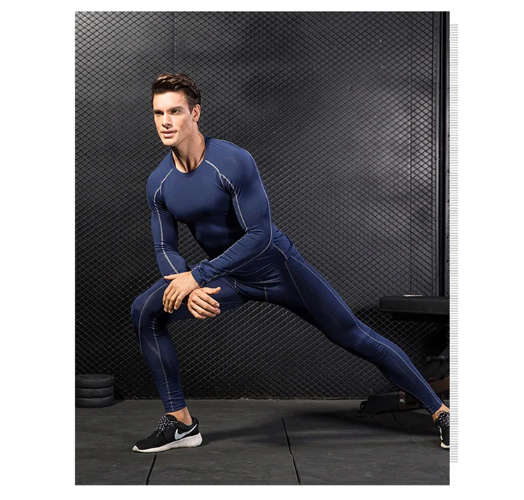 Обтягивающие спортивные тонкие облегающие тренировка в тренажерном зале обтягивающие спортивные штаны мужские спортивные легинсы для бега мужские спортивные штаны для фитнеса