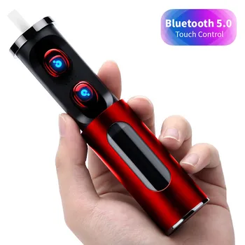 

Touch Control Bluetooth 5.0 True Earphones Stereo Mini Sport Wireless Earbuds Noise Cancelling Cordless Headset with Charger Box