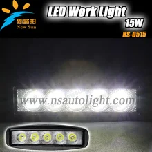 2pcs 10v-30v led work light for trucks car suv atv auto ship boat motorcycle,15w offroad led light bar external light
