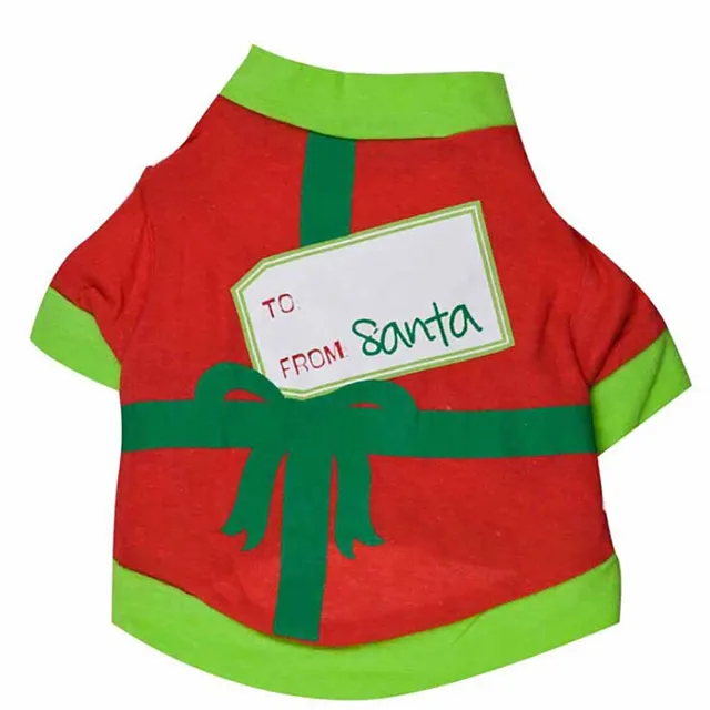 XS/S/M/L Cute Christmas Dog T Shirt Pet Clothes Apparel T Shirt