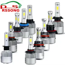 Led Car Headlight H1 9005 HB3 9006 HB4 H11 H4 H7 12V 72W 8000LM 6500K Automobile Bulb All In One Auto Front Lamp Bulb Hi-Lo Beam
