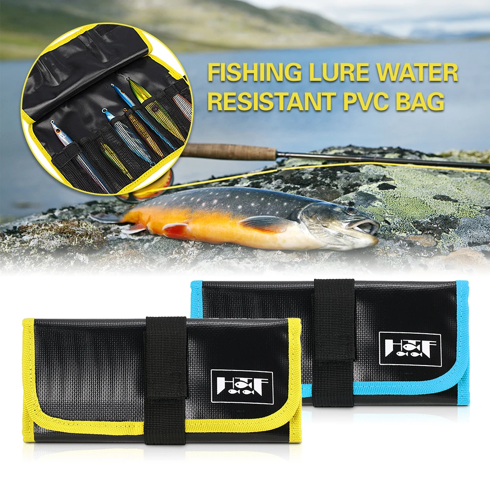 

Fishing Lures Bag Jigging Bag Water Resistant PVC Bag Fishing Baits Tools Accessories Storage Organizer Bag