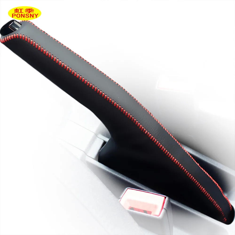 Чехол для Volkswagen VW BORA POLO SANTANA Auto из натуральной кожи|leather handbrake|car handbrake coverscar |
