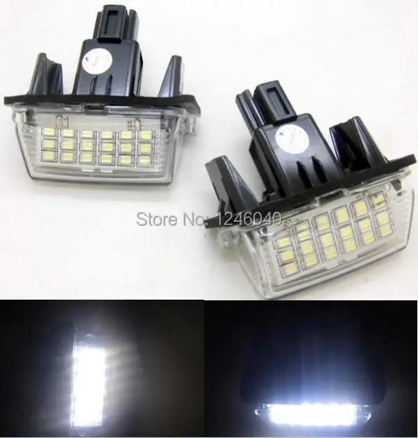 toyota yaris number plate light