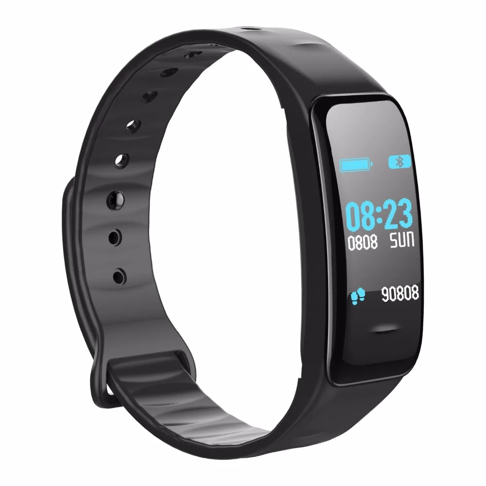 

Smart Bracelet C1Plus Color Screen Heart Rate Blood Pressure SPO2 Monitor Smart Band Fitness Tracker for Android IOS