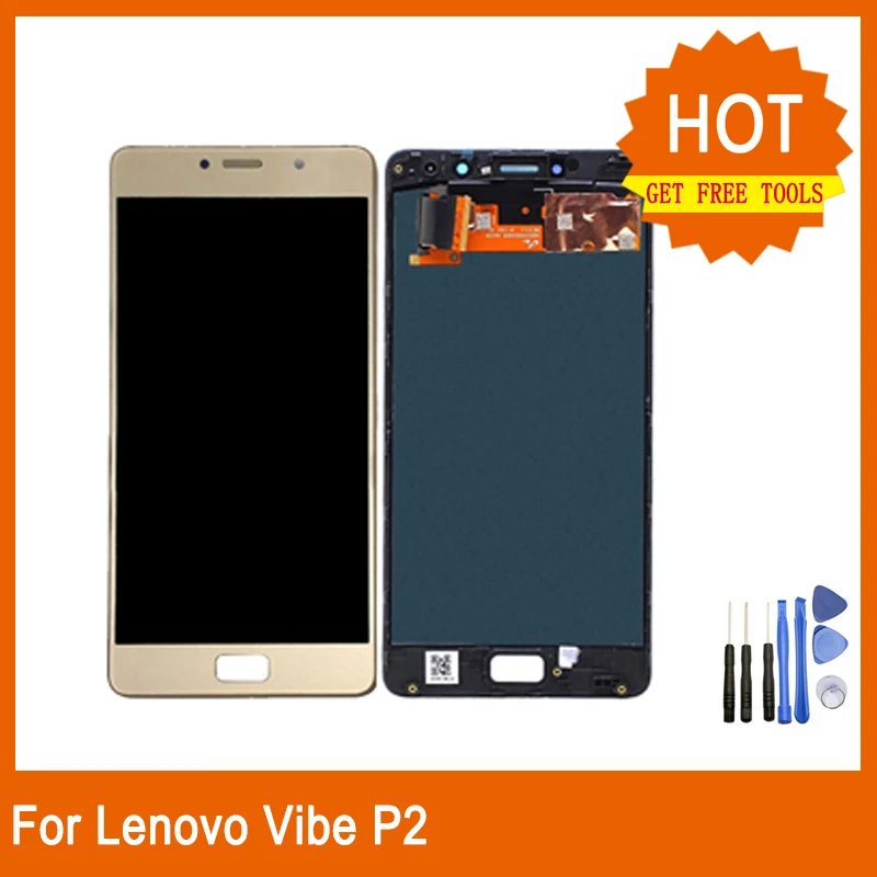 

For Lenovo P2 P2c72 P2a42 LCD Touch Screen Digitizer Replacement Parts 5.5 inch For Lenovo Vibe P2 LCD No dead pixel