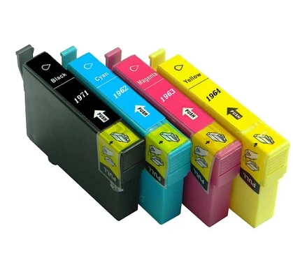 Hisaint для epson T1971 T1962 T1963 T1964 чернильный картридж XP-101/201/204/401/211/214/WF-2532 струйный принтер