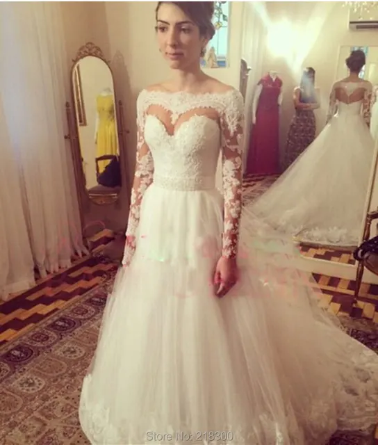 Modest Wedding Dresses with Lace