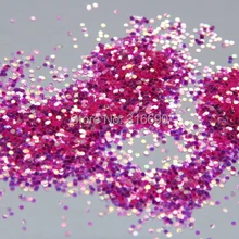 Розовый кристалл голографические блестки 1 мм круглый для блеск Дизайн ногтей