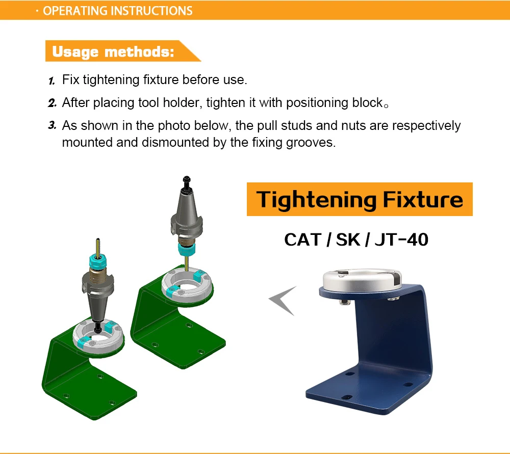 CAT40Tool Holder Tightening Fixture D I1015