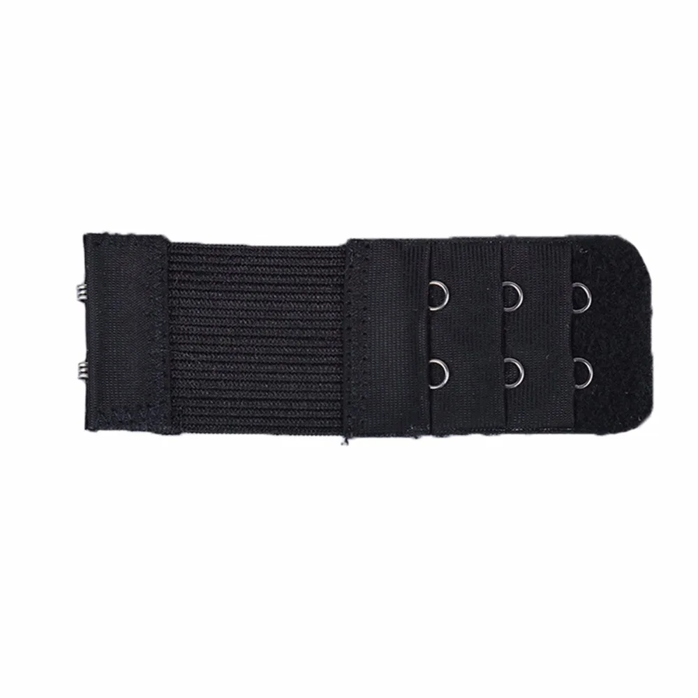 Ladies 2 Rows 3 Hooks Bra Clasp Women Bra Extender Extension Elastic On