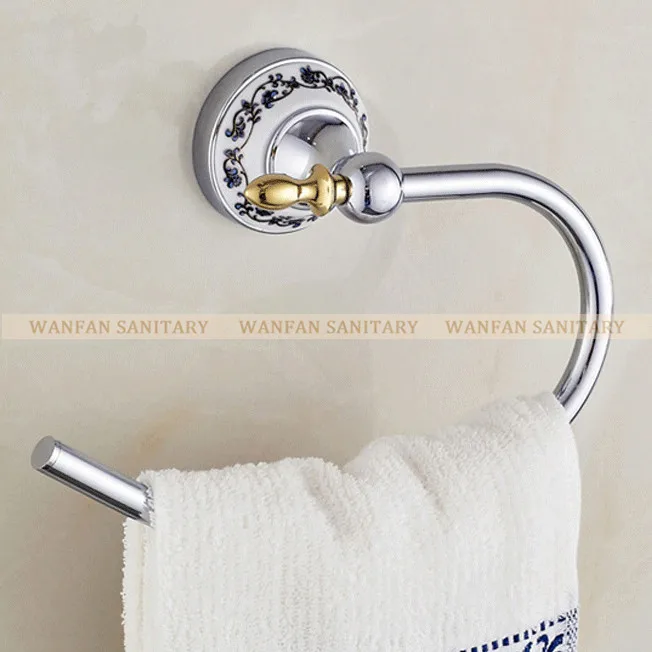 Antique Brass Bathroom Accessories Robe Hook-Paper Holder-Towel Bar Towel Ring S