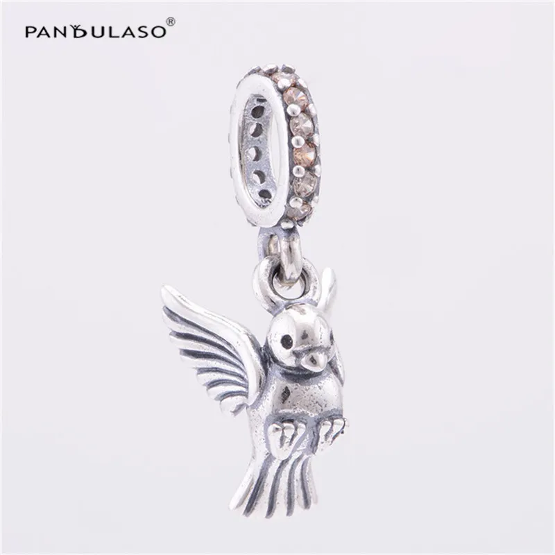 

Pandulaso Dove of Peace Crystal Beads Fit Charms Bracelets & Bangles Silver Beads for Jewelry Making Bird Charms DIY Jewelry