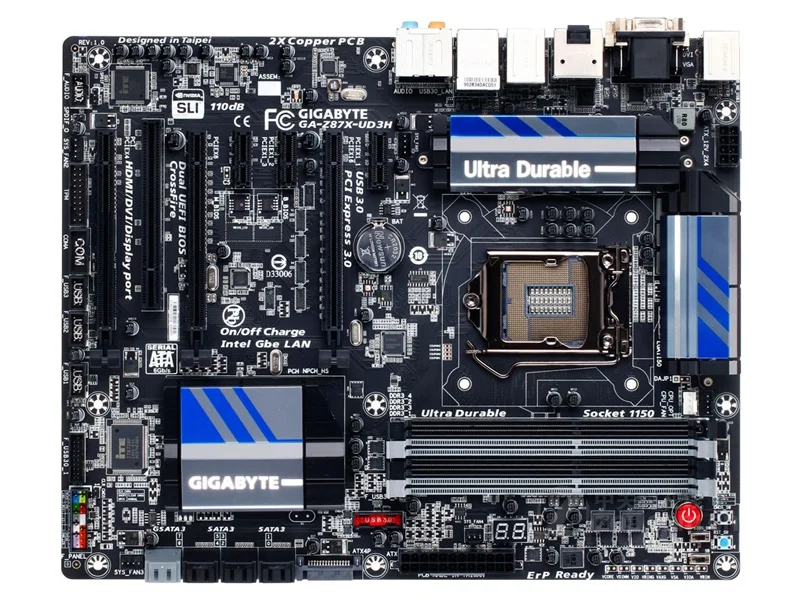 

Gigabyte GA-Z87X-UD3H Desktop Motherboard Z87X-UD3H Z87 LGA 1150 Core i7 i5 i3 DDR3 32G SATA3 USB3.0 VGA DVI HDMI DP E-Sata ATX
