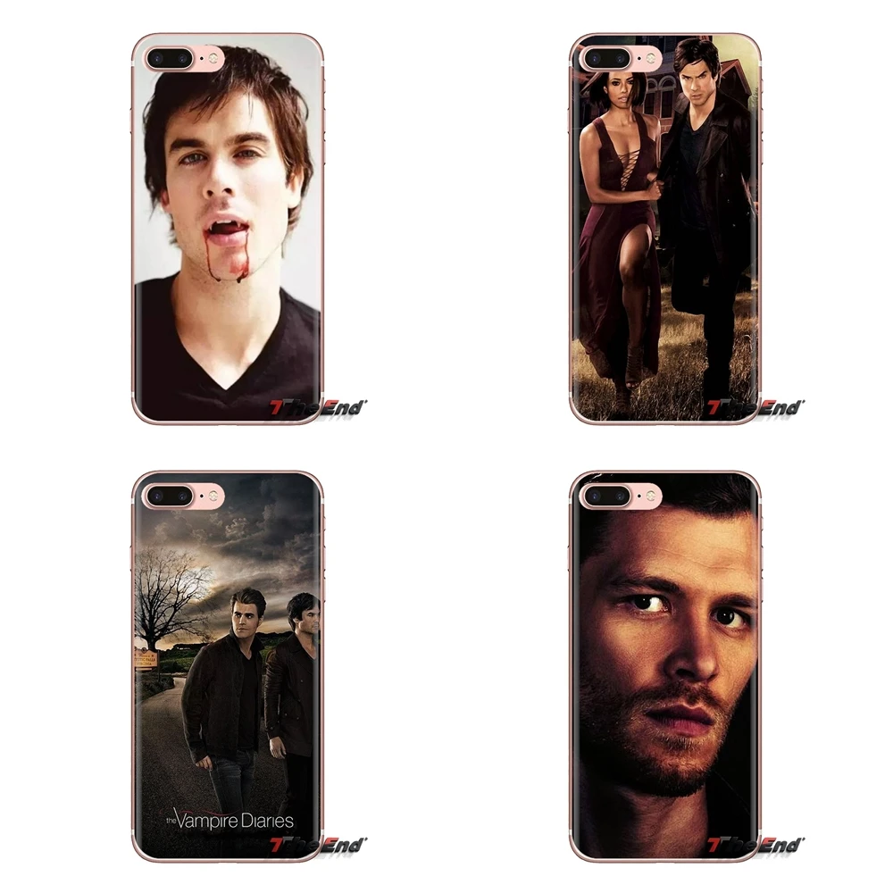 Прозрачные чехлы из ТПУ для Samsung Galaxy S3 S4 S5 Mini S6 S7 Edge S8 S9 S10 Plus Note 3 4 5 8 9 Vampire Diaries Ian