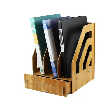 

wood file folders holder for office supplies a4 drawer rack box bookshelf holder for file folders
