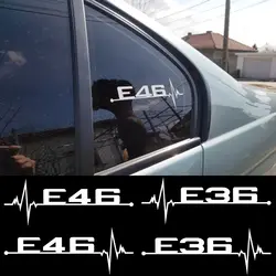 2 шт./лот M power производительность окна автомобиля стикер E28 E30 E34 E36 E39 E46 E60 E61 E62 E90 E91 E92 логотип для автомобилей BMW аксессуары