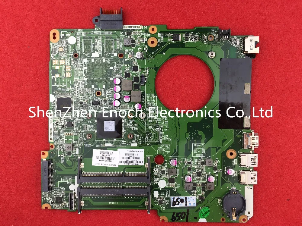 

776783-501 for HP 15-F laptop motherboard integrated DA0U93MB6D2 E1-2100 CPU store No.885