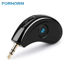 FORNORM беспроводной Bluetooth 4,2 Handsfree 3,5 мм разъем AUX стерео усилитель музыкальный приемник домашний автомобильный адаптер с микрофоном удлинитель