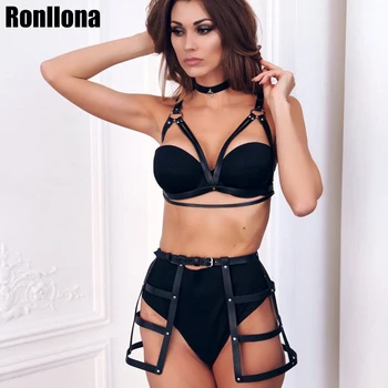 

Leather Cage Harness Bondage Dress Flirting Erotic Waist Strap Adjustable Lingerie Fetish Underwear Women Garter Belt Rave Club