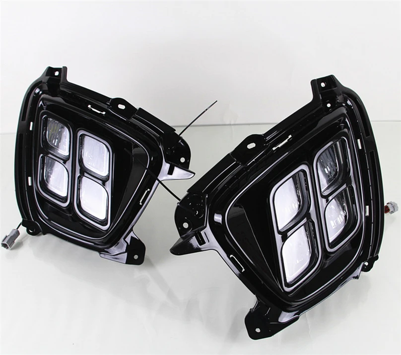 Car Flashing For KIA Sorento 2015 2016 bright LED DRL Daytime Running