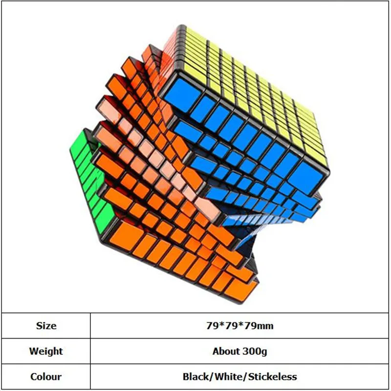Moyu MF9 9x9 куб 9 слоев Волшебная головоломка с быстрым кубом 9x9x9 черный Stickerless Neo Cubo Magico 9*9*9 Развивающие игрушки для мальчиков для взрослых