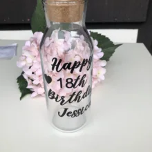 Персонализированные счастливые 18th 30th 40th 50th день рождения бутылки вина виниловая наклейка на заказ 21 любой возраст день рождения DIY бутылки вина наклейки