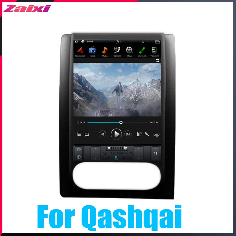 Cheap ZaiXi 10.4 inch Big screen Tesla Screen Vertical Screen Android Car PC GPS Navigation Radio Player For Nissan Qashqai 2007~2012 3