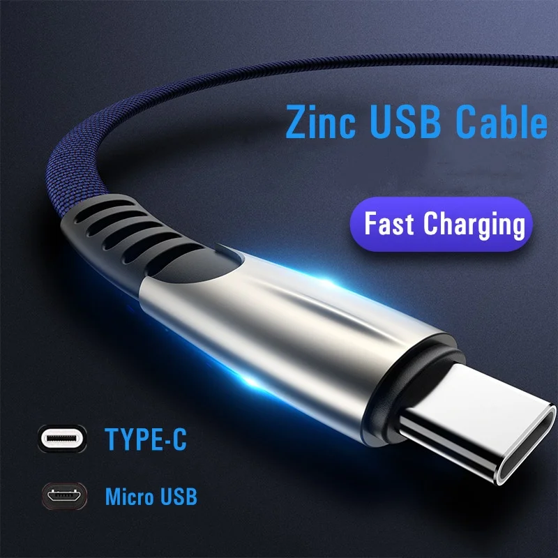 

USB Cable For iPhone XR USB Type C Fast Charging usb c Cable For Samsung S9 S8 Xiaomi Pocophone F1 Phone Charger Micro USB Cable