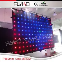 P18 IC чипы dmx светодиодный занавес 3x2 m светодиодная мягкая занавеска дисплей
