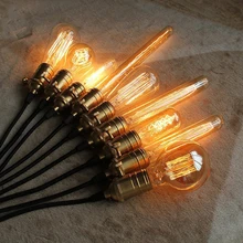 40 Вт антикварные винтажные Ретро лампы Эдисона E27 спиральный светильник накаливания ST64 A19 G80 светодиодный светильник Эдисона для подвесной светильник ing