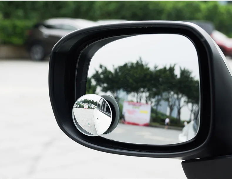 

2pcs 360 Degree Car mirror Wide Angle Round Convex Blind Spot mirror for parking Rear view mirror Rain Shade