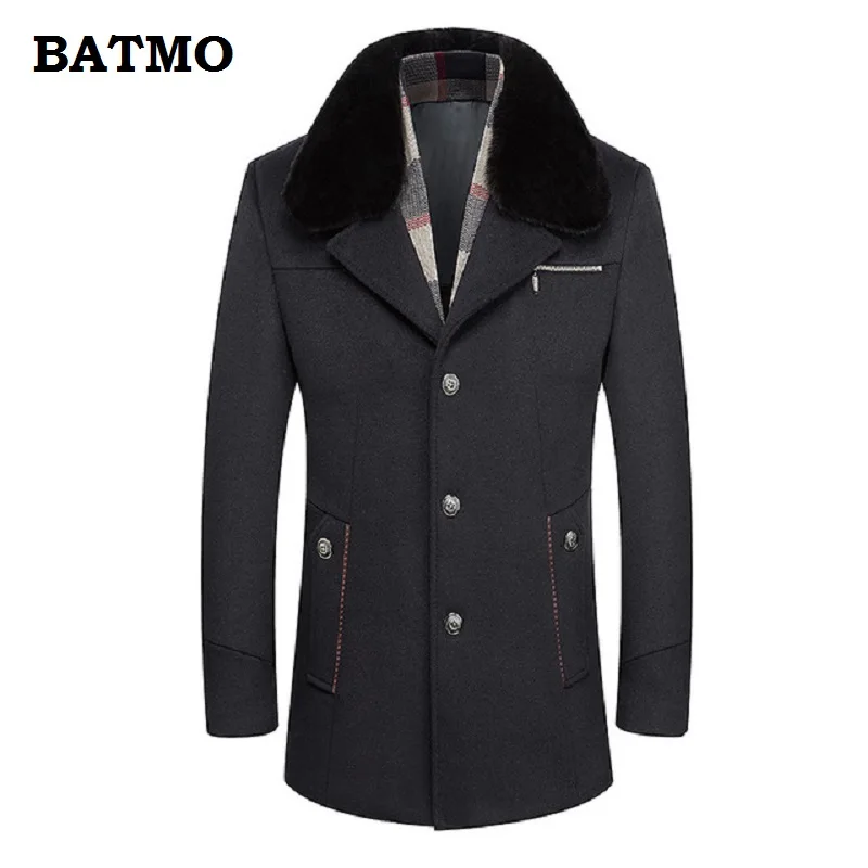 BATMO 2018 new arrival winter high quality wool thicked trench coat men,men's wool warm thicked parkas,plus-size M-6XL,A30 BATMO 2018 new arrival winter high quality wool thicked trench coat men,men's wool warm thicked parkas,plus-size M-6XL,A30