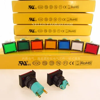 

[SA]EMA 16mm LEDs 01P-RI40.Q / S Rectangular LED DC6 / 12 / 24V--10pcs/lot
